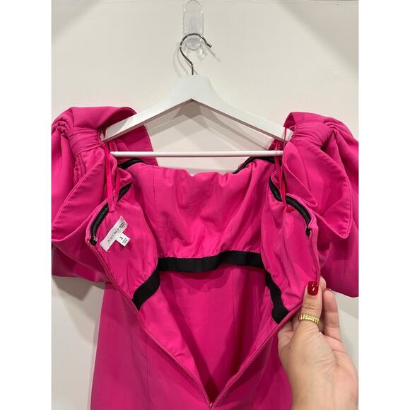 TOCCIN Bow Sleeve Pink Mini Dress size 2 - Picture 9 of 16